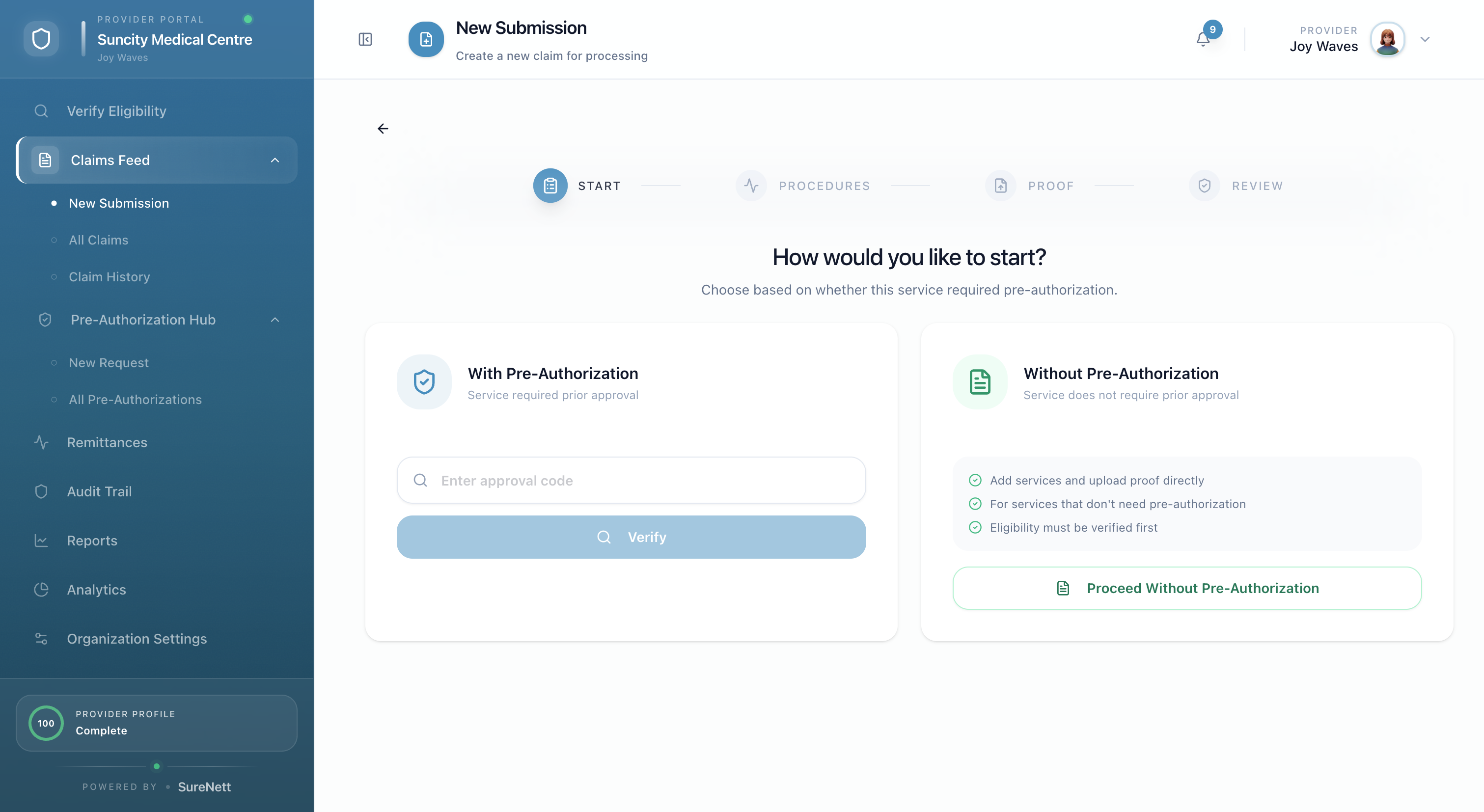 Provider Portal